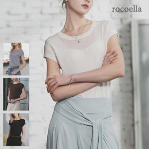 [로코엘라] 클루드 시스루 캡슬리브 여성 니트