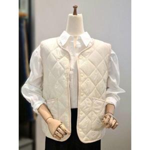 갤러리아_ab.f.z 노카라 V넥 퀼팅 패딩조끼 ACA1ZU31A