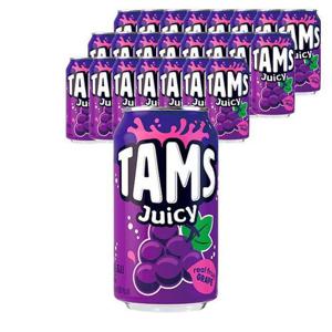 [롯데]롯데 탐스 쥬시 포도 355ml X 24캔 탄산 음료수 (33485062)