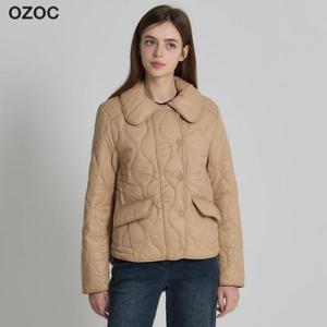 [오조크(OZOC)] 빅 칼라 숏기장 패딩 점퍼 (택가격: 199000원)