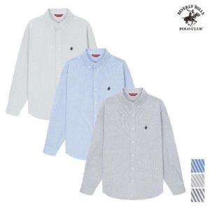 [비버리힐즈폴로클럽]사계절 스트라이프 옥스포드 긴팔 셔츠 (3컬러)