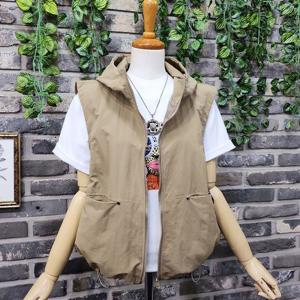 앞포켓 간절기 바람막이 후드 집업 조끼