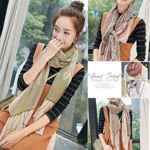 [노다지닷컴] 레트로 쁘띠 롱 스카프 머플러 목도리 3종세트