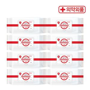 메디와이퍼 항균물티슈 손소독티슈 80매x8개 의약외품