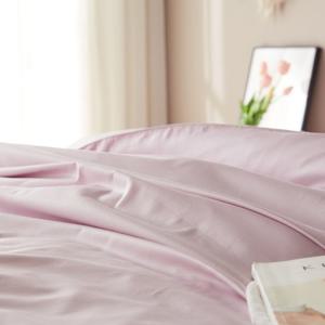 60수사틴 순면 이불커버 명품호텔침구Q퀸 핑크