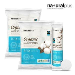 갤러리아_내츄럴플러스 유기농 화장솜 원형 100매 3개 2세트