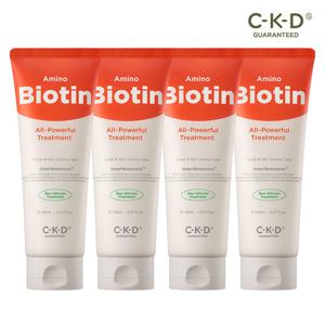 [4개 세트]CKD 아미노비오틴 논실리콘 탈모증상완화 트리트먼트 150ml*4