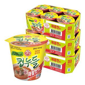 오뚜기 컵누들 매콤한맛 37.8g X 18개
