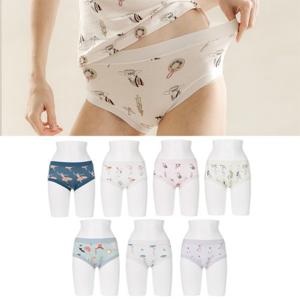 [라페어] 레트로레이디 팜므 나염 인견 팬티 7종 패키지 LWHFW253-MT