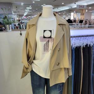 더스토아 DP01 날개 숏 트랜치 코트  T23fnd422c003