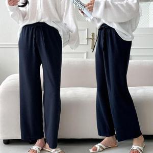 [오노마] ONM 여성 골덴 허리밴딩 통 넓은 편안한 골지 바지