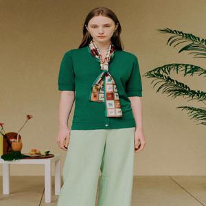 [마르조][2종] 여성)가디건형 스카프니트 니트+스카프