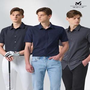 [밀레골프][MILLET GOLF] 23SS 밀레골프 남성 타공 여름셔츠 3종세트
