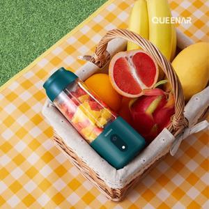 ★홈앤특가★ 한 손에 쏙ㅣ퀸나 포터블 무선 미니  휴대용 블랜더 / 텀블러 믹서기 USB충전 /캠핑 여행