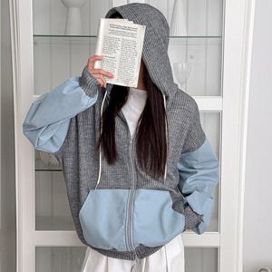 빅사이즈 502 아담데님골지후드점퍼 DGOT850