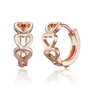 [끄란느] 14K GF 하트 라인 원터치 귀걸이 C24EGF219