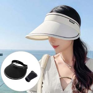 와이드 썬캡  햇빛 자외선 차단 데일리 골프 야외 밴딩 여름 모자