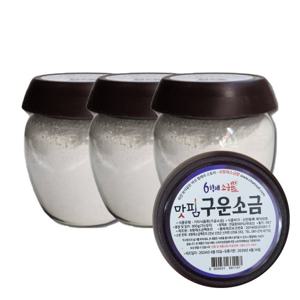 신안 6형제소금밭 육형제 천일염 구운소금 850g 3개