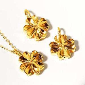 [봄 특가]골드앤 순금 24K 샤이닝 클로버 팬던트