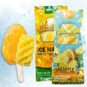 통째로 얼린 아이스 망고바 15개+파인애플바 15개