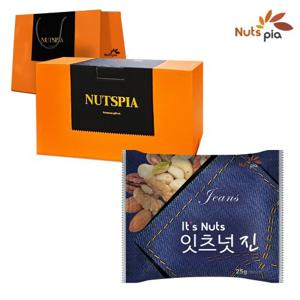 [넛츠피아] 잇츠넛 진 100봉 하이엔드 선물세트 (쇼핑백 포함) 견과류 하루견과