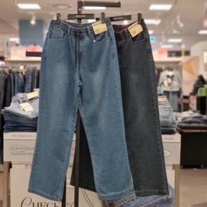 [뱅뱅]뱅뱅 HC21 공용 밴딩 스트링 기모 루즈핏 청바지 NQL782 (41294107)