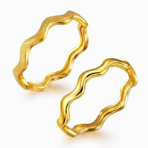 [한국금다이아몬드] 순금 반지 유광 무광 물결 24K 1.875g 2종 택 1