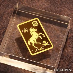 [골드피아] 24K 순금 붉은말 골드바 1g