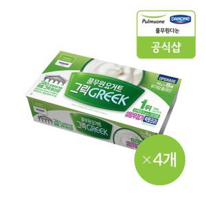 [풀무원다논] 그릭 컵 설탕무첨가 플레인 8입(90g x 8입) x 4개