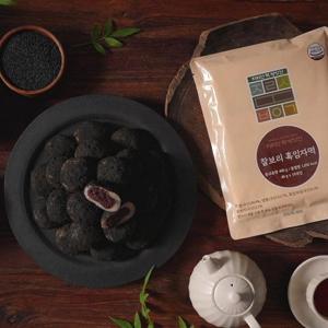 지리산떡  찰보리 흑임자떡 국내산 HACCP 개별포장 40gx30개 굳지않는 전통떡 간식
