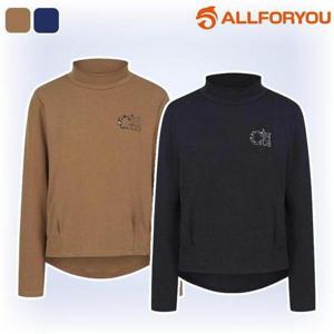 [올포유]여성 티셔츠 반목 반넥 긴팔티 간절기 가을