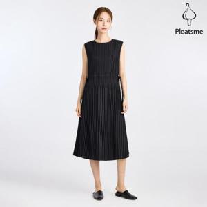 [플리츠미][플리츠미] 스트링 플리츠 민소매 원피스_EPOPM024016