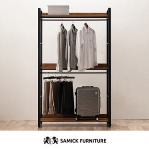 [삼익가구]라포레 시스템 옷장 드레스룸 1200 와이드 2단 행거형