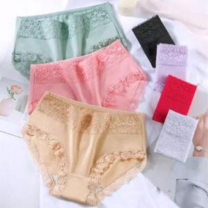 5매세트 편안한 여성 팬티 뱃살 똥배커버 레이스 요일팬티 맥시 하이웨스트 삼각