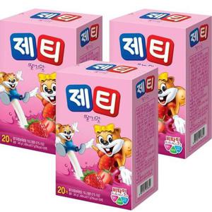 갤러리아_동서 제티 딸기 스틱 20T x 3개