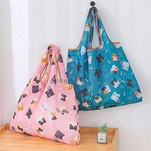 [끌레아]휴대용 접이식 대용량 장바구니 시장가방 에코백