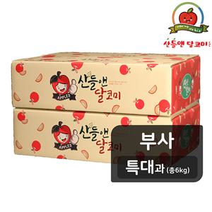 [특대과] 산들앤 달코미 세척사과 3kg x 2박스(총 6kg)