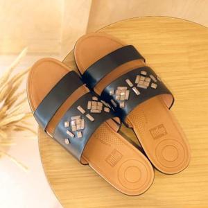 [핏플랍]핏플랍 델타 크리스탈 슬라이드 J94-001 블랙