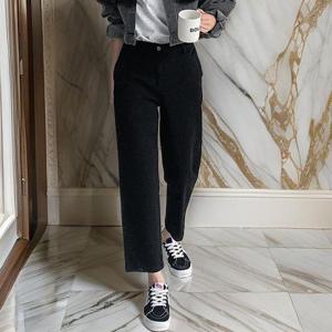 [다잇템]여자 H라인 진팬츠 넓은 9부 청바지