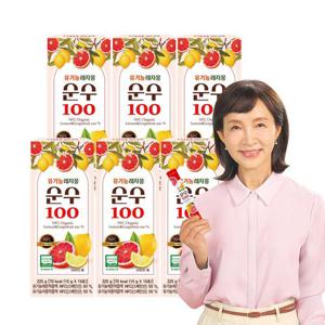 유기농레몬자몽즙 레자몽순수100 6박스(90포) 정애리레자몽 NFC착즙 100%