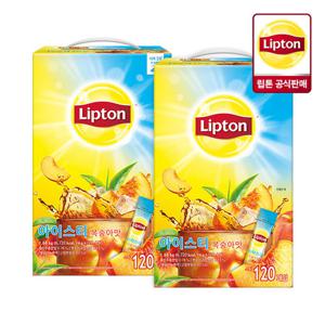 립톤 아이스티 스틱 복숭아 14g 120T 2개