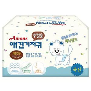 아몬스 수컷용 기저귀 대형 10매 1P 애견 귀저귀 (W79D379)