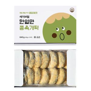 [국내산찹쌀] 콩쑥개떡 840g×6박스