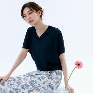 [최초가 89,900원][르포엠]프렌치 린넨 혼방 캣츠 돌먼 니트 3종세트