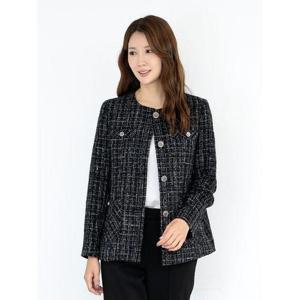 [모슬린]엄마옷 정장 라운드 트위드 자켓 MQG125081 마담 미시 중년여성 빅사이즈 할머니옷 50대 60대 70..