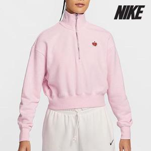 나이키 여성용 티셔츠 /b5- HV8731-663 / 우먼스 피닉스 플리스 하프집 크롭 스웨트셔츠