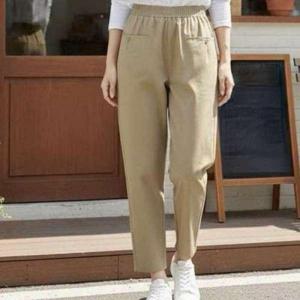 [애슬릿] 여성 배기 팬츠 봄 밴딩 바지 중년 빅사이즈 엄마 옷