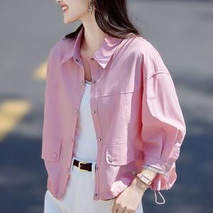 [몽벨리즈]핑크우유레이스소매자켓 mde2302773