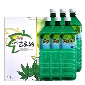 지리산 함양 고로쇠 수액 100% 1.5L x 6병 무첨가 산지직송 부모님 선물 국내산
