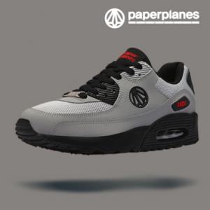 (PP1101 리미티드)페이퍼플레인 그레이블랙 천연소가죽 에어 운동화/런닝화/스니커즈